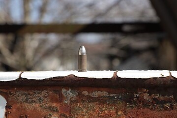 The last one cartridge for a pistol