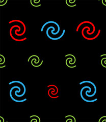 Spiral Design Seamless Pattern, Spiral