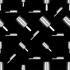 Obraz premium Hairbrush Icon Seamless Pattern, Comb Icon