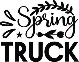 spring svg design cutting file