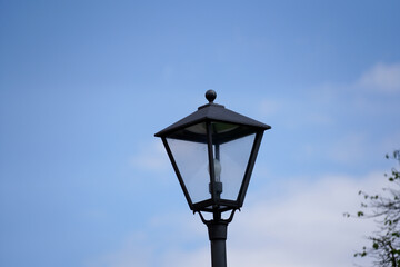 street lamp on sky