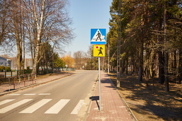 Fototapeta znak drogowy  obraz