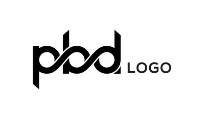Letter PBD creative logo design vector	
