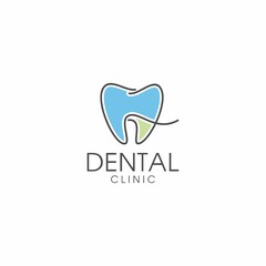 line art color dental