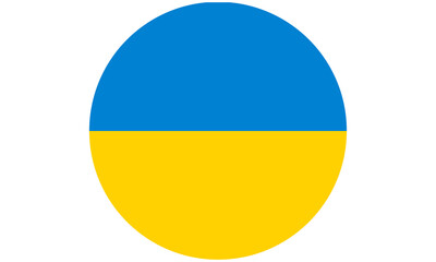 Ukrainian flag circle symbol