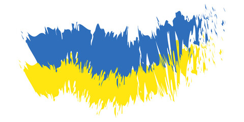 Love line color flag Ukraine logo design element texture, Stop war, pray for Ukraine 