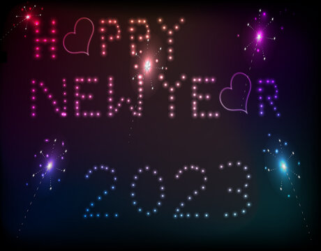 Vector - New Year Fireworks 2023