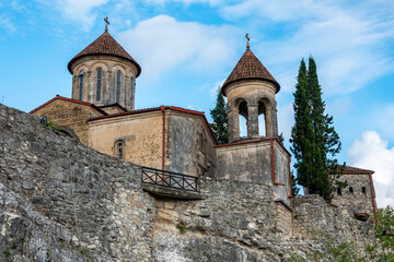 Fototapeta na wymiar Motsameta Monastery near Kutaisi, Imereti region of Georgia.