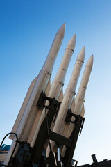 Ground-to-air self-propelled medium-range anti-aircraft missile system to combat maneuvering...