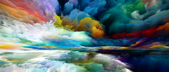 Obraz na płótnie Canvas Acceleration of Land and Sky