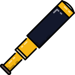 Telescope line icon