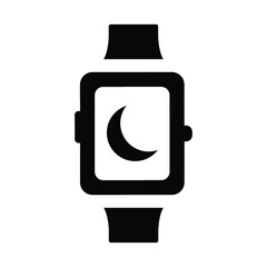 Night mode smart watch icon