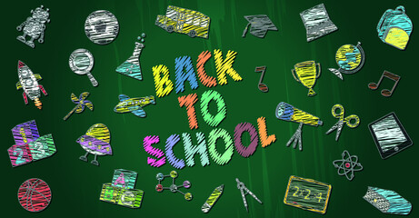 Back to school design vector