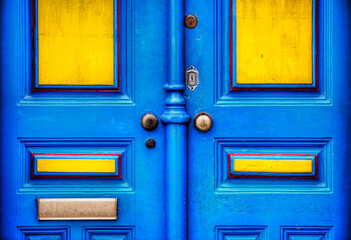 Detail of a Door in Alfama, Lisbon, Portugal