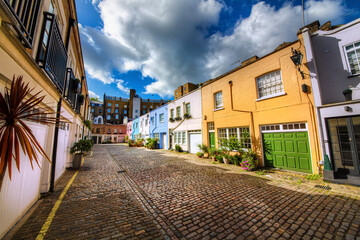 From the Alley of Conduit Mews, Paddington, London