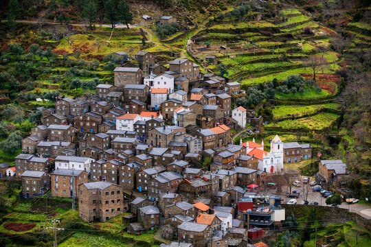View of the Beautiful Village of Piodao, Portugal