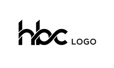 Letter HBC creative logo design vector
