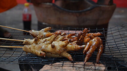 grilled chicken feet