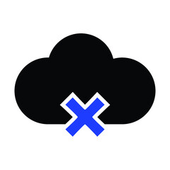 Obraz premium Close Cloud Icon