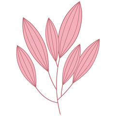 Pattern Pink Aesthetic Leaf Flowers