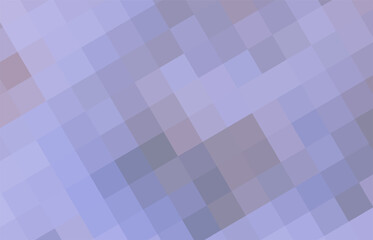 Obraz premium Light lilac diagonal background. Simple halftone gradients backdrop. Geometric texture from light slate squares. A backing of of light purple square pixels for branding, calendar, card, cover, website