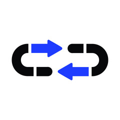 Repeat Left Right Arrow Icon