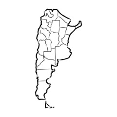 map of argentina. map concept map of argentina vector