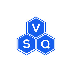 VSQ letter logo design on black background. VSQ  creative initials letter logo concept. VSQ letter design.