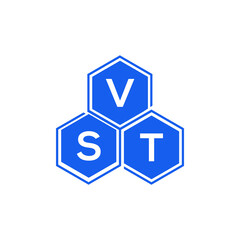 VST letter logo design on black background. VST creative initials letter logo concept. VST letter design. 