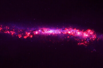 Purple beautiful galaxy. Elements of this image furnished by NASA