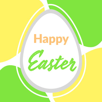 Easter Egg Minimalist Vector 