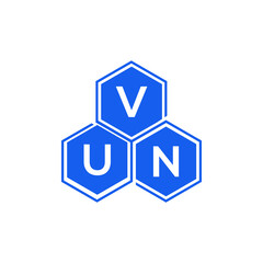 VUN letter logo design on black background. VUN  creative initials letter logo concept. VUN letter design.
