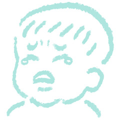 泣いている子ども　イラスト