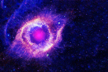 Galaxy of unusual shape. Elements of this image furnished by NASA