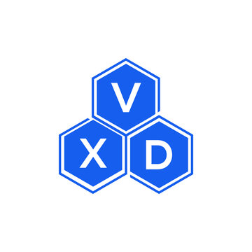 VXD letter logo design on black background. VXD  creative initials letter logo concept. VXD letter design.