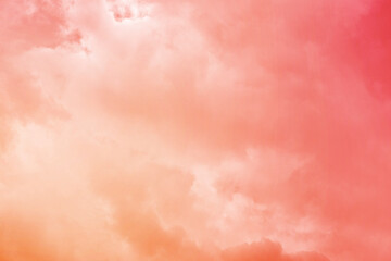 Pink sky and white clouds