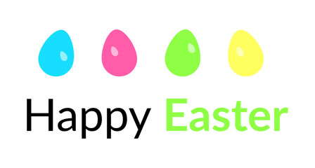 Easter Eggs Minimalist Vector 
