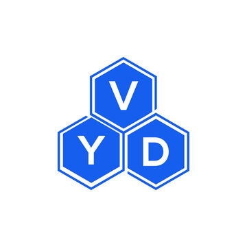 VYD letter logo design on black background. VYD  creative initials letter logo concept. VYD letter design.