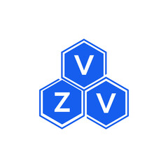 VZV letter logo design on black background. VZV  creative initials letter logo concept. VZV letter design.