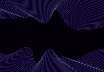 dark abstract background, lines decorative pattern, blank for your banner, vector drawing