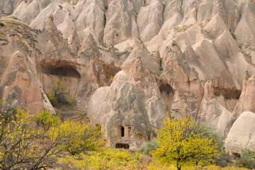 Zelve is an almost entirely cave site in the Cappadocia region of Nevşehir Province, Turkey. The no longer inhabited place is now an open-air museum
