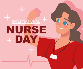 card of International Nurse day