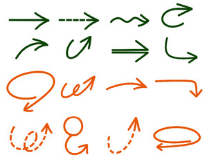 화살표 모음 필기 벡터 소스 디자인 일러스트