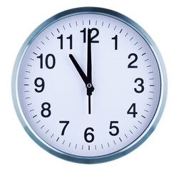 Wall clock isolated on white background