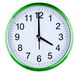 Wall clock isolated on white background