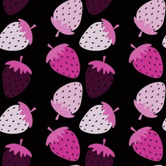 Summer seamless strawberry pattern for fabrics and textiles and packaging and gifts and cards and linens and kids
