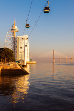 Aerial Lift In Parque Das Nacoes