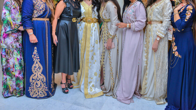 Moroccan women wear the Moroccan caftan.