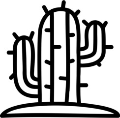 handdrawn cactus icon