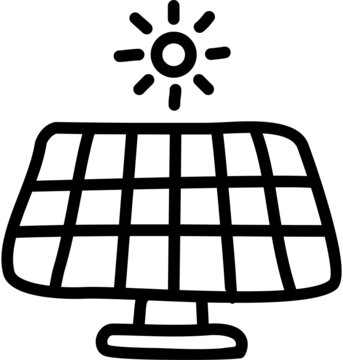 handdrawn sollar cell icon